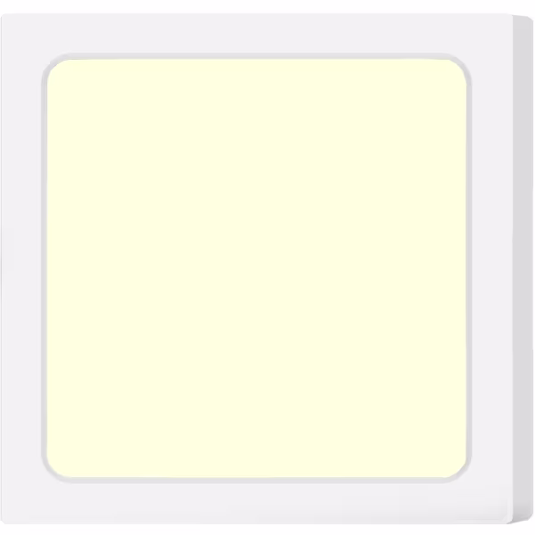 HLW LED LED Downlight Pro - Aigi Trinko - Surface Mounted Square 18W - Warm White 3000K - Matte White - Plastic HLW LED LED Downlight Pro - Aigi Trinko - Surface Mounted Square 18W - Warm White 3000K - Matte White - Plastic