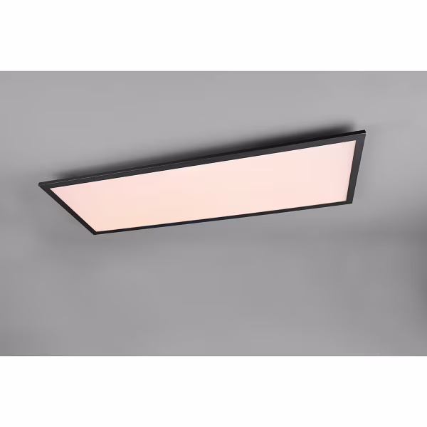 HLW LED LED Plafondlamp - Plafondverlichting - Trion Tirus - 34W - Aanpasbare Kleur - Afstandsbediening - Dimbaar - Rechthoek - Mat Zwart - Aluminium HLW LED LED Plafondlamp - Plafondverlichting - Trion Tirus - 34W - Aanpasbare Kleur - Afstandsbediening - Dimbaar - Rechthoek - Mat Zwart - Aluminium