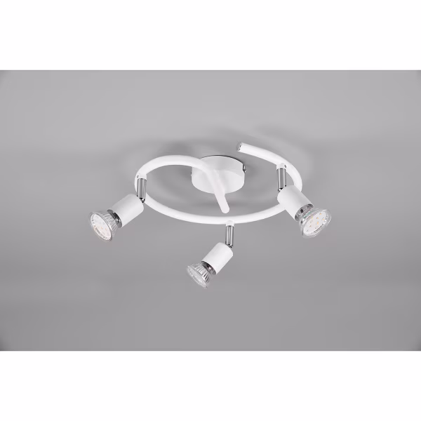 HLW LED LED Plafondspot - Trion Pamo - GU10 Fitting - 3-lichts - Rond - Mat Wit - Aluminium HLW LED LED Plafondspot - Trion Pamo - GU10 Fitting - 3-lichts - Rond - Mat Wit - Aluminium