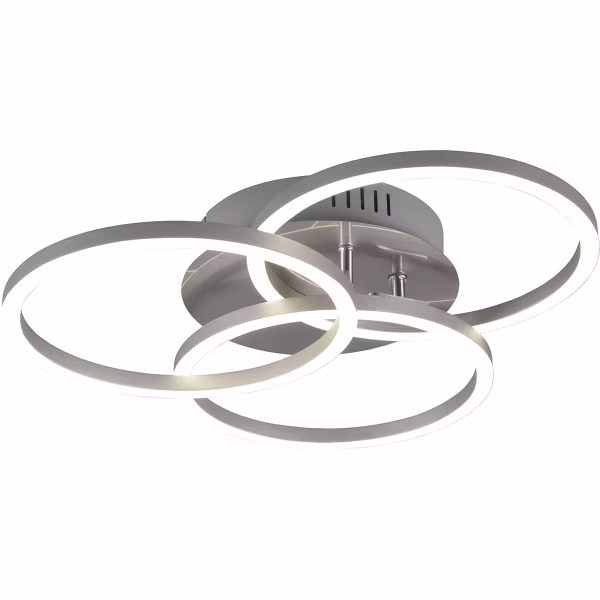 HLW LED LED Ceiling Lamp - Ceiling Lighting - Trion Corcol - 27W - Adjustable Color - Round - Matte Nickel - Aluminum HLW LED LED Ceiling Lamp - Ceiling Lighting - Trion Corcol - 27W - Adjustable Color - Round - Matte Nickel - Aluminum