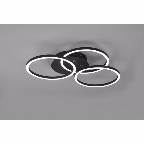 HLW LED LED Ceiling Lamp - Ceiling Lighting - Trion Corcol - 27W - Adjustable Color - Round - Matte Black - Aluminum HLW LED LED Ceiling Lamp - Ceiling Lighting - Trion Corcol - 27W - Adjustable Color - Round - Matte Black - Aluminum