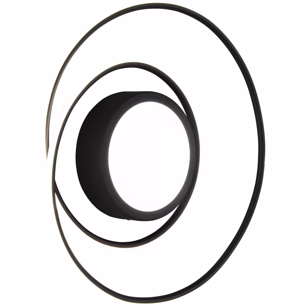 HLW LED LED Plafondlamp - Plafondverlichting - Trion Yivon - 56W - Aanpasbare Kleur - Afstandsbediening - Dimbaar - Rond - Mat Zwart - Aluminium HLW LED LED Plafondlamp - Plafondverlichting - Trion Yivon - 56W - Aanpasbare Kleur - Afstandsbediening - Dimbaar - Rond - Mat Zwart - Aluminium