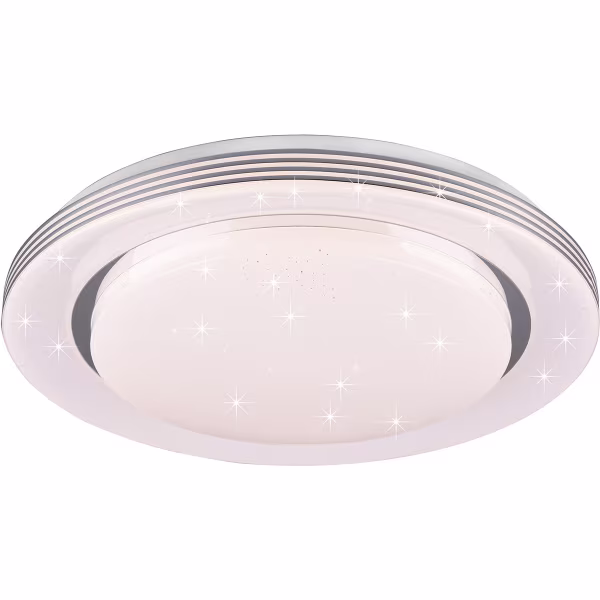 HLW LED LED Ceiling Light - Ceiling Lighting - Trion Atras - 22.5W - Adjustable Color - Remote Control - Dimmable - Star Light - Round - Matte White - Plastic HLW LED LED Ceiling Light - Ceiling Lighting - Trion Atras - 22.5W - Adjustable Color - Remote Control - Dimmable - Star Light - Round - Matte White - Plastic