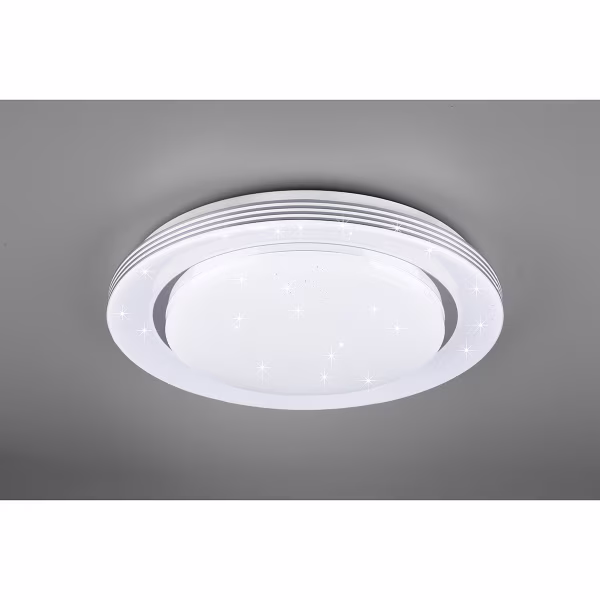 HLW LED LED Ceiling Light - Ceiling Lighting - Trion Atras - 22.5W - Adjustable Color - Remote Control - Dimmable - Star Light - Round - Matte White - Plastic HLW LED LED Ceiling Light - Ceiling Lighting - Trion Atras - 22.5W - Adjustable Color - Remote Control - Dimmable - Star Light - Round - Matte White - Plastic