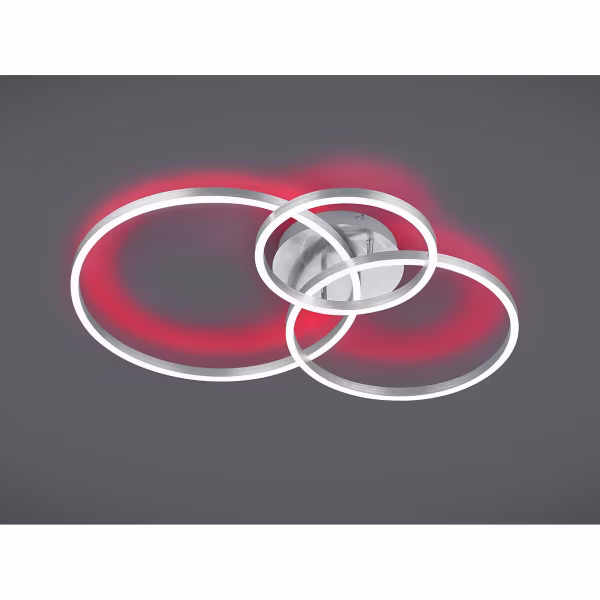 HLW LED LED Ceiling Light - Ceiling Lighting - Trion Winton - 28W + 10W - Adjustable Color - Dimmable - Round - Matte Nickel - Aluminum HLW LED LED Ceiling Light - Ceiling Lighting - Trion Winton - 28W + 10W - Adjustable Color - Dimmable - Round - Matte Nickel - Aluminum