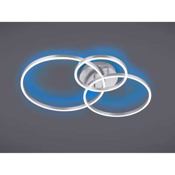 HLW LED LED Ceiling Light - Ceiling Lighting - Trion Winton - 28W + 10W - Adjustable Color - Dimmable - Round - Matte Nickel - Aluminum HLW LED LED Ceiling Light - Ceiling Lighting - Trion Winton - 28W + 10W - Adjustable Color - Dimmable - Round - Matte Nickel - Aluminum