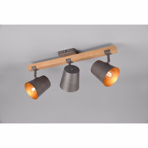 HLW LED LED Plafondspot - Trion Bimm - E14 Fitting - 3-lichts - Rond - Antiek Nikkel - Aluminium HLW LED LED Plafondspot - Trion Bimm - E14 Fitting - 3-lichts - Rond - Antiek Nikkel - Aluminium