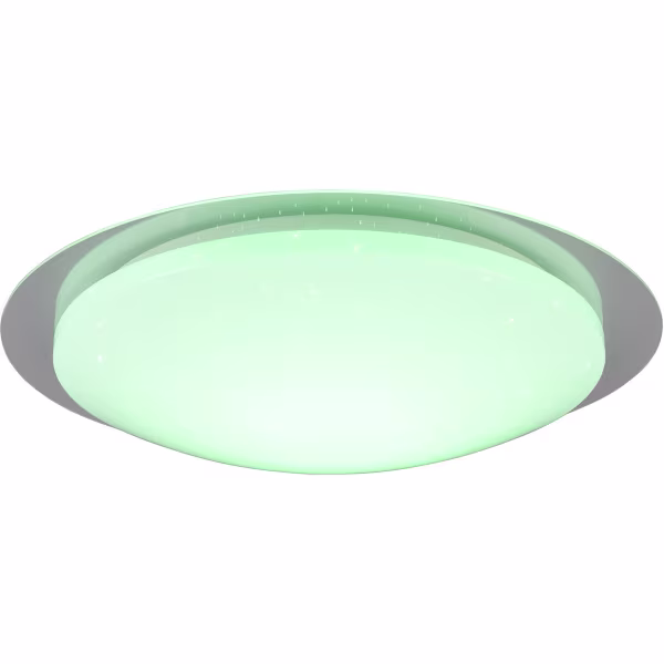 HLW LED LED Plafondlamp - Badkamerlamp - Trion Frozen - 18.5W - RGBW - Dimbaar - Afstandsbediening - Sterlicht - Rond - Mat Wit - Kunststof HLW LED LED Plafondlamp - Badkamerlamp - Trion Frozen - 18.5W - RGBW - Dimbaar - Afstandsbediening - Sterlicht - Rond - Mat Wit - Kunststof