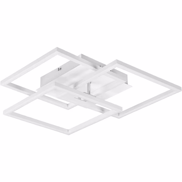 HLW LED LED Plafondlamp - Trion Mibal - 28W - Aanpasbare Kleur - Afstandsbediening - Dimbaar - Rechthoek - Mat Wit - Aluminium HLW LED LED Plafondlamp - Trion Mibal - 28W - Aanpasbare Kleur - Afstandsbediening - Dimbaar - Rechthoek - Mat Wit - Aluminium