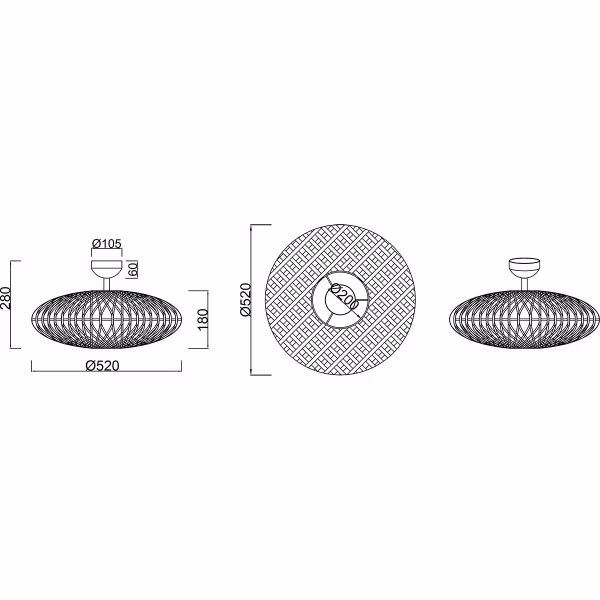 HLW LED LED Plafondlamp - Plafondverlichting - Trion Hetra - E27 Fitting - 2-lichts - Rond - Mat Zwart - Aluminium HLW LED LED Plafondlamp - Plafondverlichting - Trion Hetra - E27 Fitting - 2-lichts - Rond - Mat Zwart - Aluminium