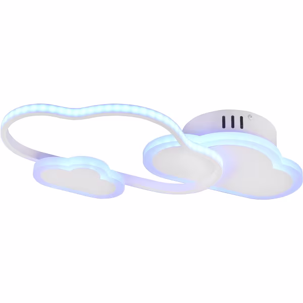 HLW LED LED Plafondlamp - Plafondverlichting - Trion Claudia - 29W - Warm Wit 3000K - RGBW - Dimbaar - Afstandsbediening - Rond - Mat Wit - Kunststof HLW LED LED Plafondlamp - Plafondverlichting - Trion Claudia - 29W - Warm Wit 3000K - RGBW - Dimbaar - Afstandsbediening - Rond - Mat Wit - Kunststof