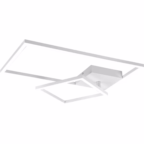 HLW LED LED Plafondlamp - Plafondverlichting - Trion Pado - 25W - Warm Wit 3000K - Dimbaar - Rechthoek - Mat Wit - Aluminium HLW LED LED Plafondlamp - Plafondverlichting - Trion Pado - 25W - Warm Wit 3000K - Dimbaar - Rechthoek - Mat Wit - Aluminium