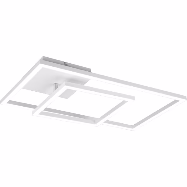 HLW LED LED Plafondlamp - Plafondverlichting - Trion Pado - 25W - Warm Wit 3000K - Dimbaar - Rechthoek - Mat Wit - Aluminium HLW LED LED Plafondlamp - Plafondverlichting - Trion Pado - 25W - Warm Wit 3000K - Dimbaar - Rechthoek - Mat Wit - Aluminium