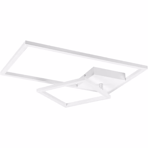HLW LED LED Plafondlamp - Plafondverlichting - Trion Pado - 25W - Warm Wit 3000K - Dimbaar - Rechthoek - Mat Wit - Aluminium HLW LED LED Plafondlamp - Plafondverlichting - Trion Pado - 25W - Warm Wit 3000K - Dimbaar - Rechthoek - Mat Wit - Aluminium