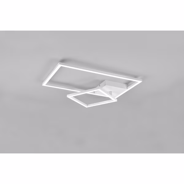 HLW LED LED Plafondlamp - Plafondverlichting - Trion Pado - 25W - Warm Wit 3000K - Dimbaar - Rechthoek - Mat Wit - Aluminium HLW LED LED Plafondlamp - Plafondverlichting - Trion Pado - 25W - Warm Wit 3000K - Dimbaar - Rechthoek - Mat Wit - Aluminium