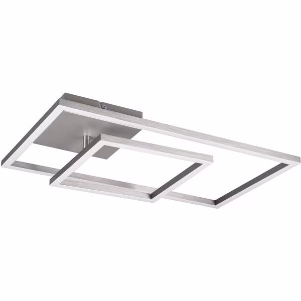 HLW LED LED Ceiling Light - Ceiling Lighting - Trion Paderno - 25W - Natural White 4000K - Dimmable - Rectangular - Matte Nickel - Aluminum HLW LED LED Ceiling Light - Ceiling Lighting - Trion Paderno - 25W - Natural White 4000K - Dimmable - Rectangular - Matte Nickel - Aluminum