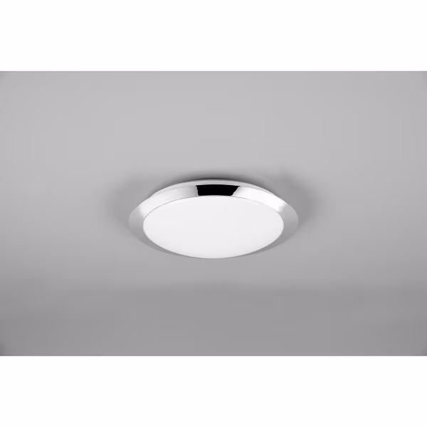 HLW LED LED Plafondlamp - Badkamerlamp - Trion Hambert - 12W - Natuurlijk Wit 4000K - Spatwaterdicht IP44 - Rond - Mat Chroom - Kunststof HLW LED LED Plafondlamp - Badkamerlamp - Trion Hambert - 12W - Natuurlijk Wit 4000K - Spatwaterdicht IP44 - Rond - Mat Chroom - Kunststof