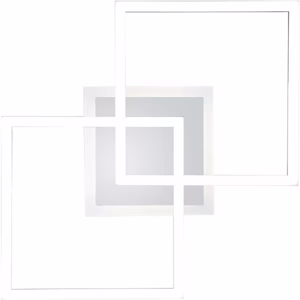 HLW LED LED Plafondlamp - Plafondverlichting - Trion Venda - 25W - Natuurlijk Wit 4000K - Dimbaar - Vierkant - Mat Chroom - Aluminium