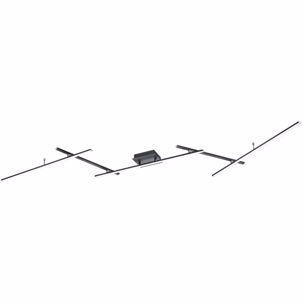 HLW LED LED Plafondlamp - Trion Ardino - 22W - Aanpasbare Kleur - RGBW - Dimbaar - Afstandsbediening - Rechthoek - Mat Zwart - Aluminium HLW LED LED Plafondlamp - Trion Ardino - 22W - Aanpasbare Kleur - RGBW - Dimbaar - Afstandsbediening - Rechthoek - Mat Zwart - Aluminium