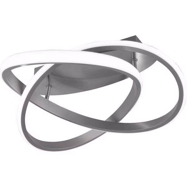 HLW LED LED Plafondlamp - Plafondverlichting - Trion Corcy - 18W - Natuurlijk Wit 4000K - Dimbaar - Rond - Mat Nikkel - Aluminium HLW LED LED Plafondlamp - Plafondverlichting - Trion Corcy - 18W - Natuurlijk Wit 4000K - Dimbaar - Rond - Mat Nikkel - Aluminium