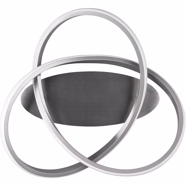 HLW LED LED Plafondlamp - Plafondverlichting - Trion Corcy - 18W - Natuurlijk Wit 4000K - Dimbaar - Rond - Mat Nikkel - Aluminium HLW LED LED Plafondlamp - Plafondverlichting - Trion Corcy - 18W - Natuurlijk Wit 4000K - Dimbaar - Rond - Mat Nikkel - Aluminium