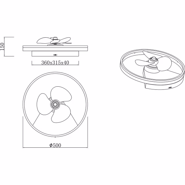 HLW LED LED Ceiling Light with Fan - Ceiling Fan - Trion Borkino - 30W - Adjustable Color - Remote Control - Dimmable - Round - Matte Black - Aluminum HLW LED LED Ceiling Light with Fan - Ceiling Fan - Trion Borkino - 30W - Adjustable Color - Remote Control - Dimmable - Round - Matte Black - Aluminum