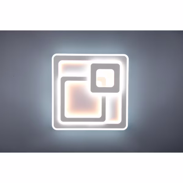 HLW LED LED Ceiling Light - Ceiling Lighting - Trion Mirna - 76W - Adjustable Color - Remote Control - Dimmable - Square - Matte White - Aluminum HLW LED LED Ceiling Light - Ceiling Lighting - Trion Mirna - 76W - Adjustable Color - Remote Control - Dimmable - Square - Matte White - Aluminum