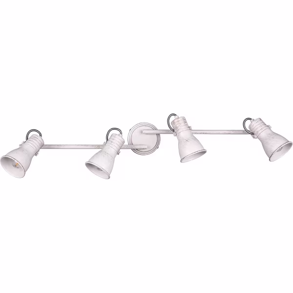 HLW LED LED Plafondspot - Plafondverlichting - Trion Sanita - E14 Fitting - 4-lichts - Rechthoek - Antiek Wit - Aluminium HLW LED LED Plafondspot - Plafondverlichting - Trion Sanita - E14 Fitting - 4-lichts - Rechthoek - Antiek Wit - Aluminium