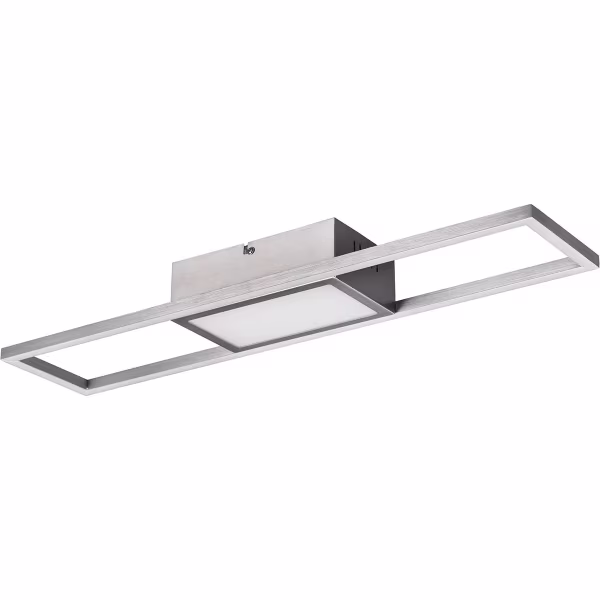 HLW LED LED Ceiling Lamp - Ceiling Lighting - Trion Riyaz - 22W - Adjustable Color - Remote Control - Dimmable - Rectangular - Matte Nickel - Aluminum HLW LED LED Ceiling Lamp - Ceiling Lighting - Trion Riyaz - 22W - Adjustable Color - Remote Control - Dimmable - Rectangular - Matte Nickel - Aluminum