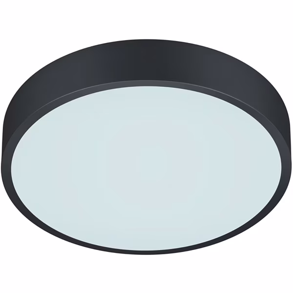 HLW LED LED Ceiling Lamp - Ceiling Lighting - Trion Wilson - 28W - Adjustable Color - Dimmable - Round - Matte Black - Aluminum HLW LED LED Ceiling Lamp - Ceiling Lighting - Trion Wilson - 28W - Adjustable Color - Dimmable - Round - Matte Black - Aluminum