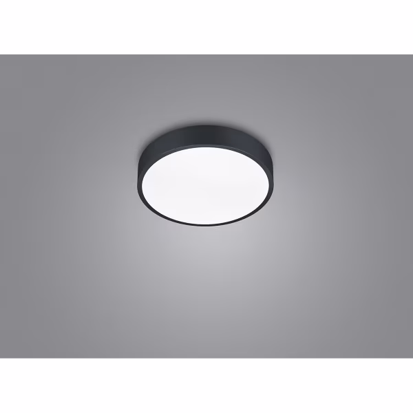 HLW LED LED Ceiling Lamp - Ceiling Lighting - Trion Wilson - 28W - Adjustable Color - Dimmable - Round - Matte Black - Aluminum HLW LED LED Ceiling Lamp - Ceiling Lighting - Trion Wilson - 28W - Adjustable Color - Dimmable - Round - Matte Black - Aluminum