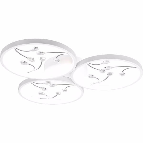 HLW LED LED Ceiling Light - Ceiling Lighting - Trion Moovy - 30W - Natural White 4000K - Dimmable - Round - Matte White - Aluminum HLW LED LED Ceiling Light - Ceiling Lighting - Trion Moovy - 30W - Natural White 4000K - Dimmable - Round - Matte White - Aluminum