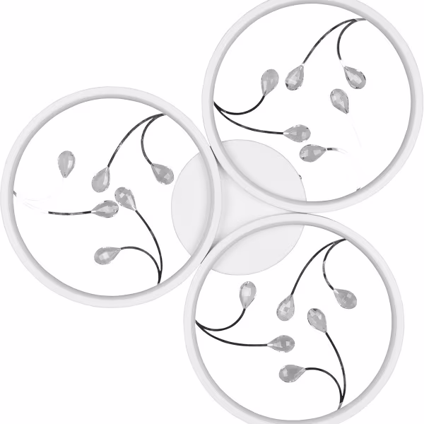 HLW LED LED Ceiling Light - Ceiling Lighting - Trion Moovy - 30W - Natural White 4000K - Dimmable - Round - Matte White - Aluminum HLW LED LED Ceiling Light - Ceiling Lighting - Trion Moovy - 30W - Natural White 4000K - Dimmable - Round - Matte White - Aluminum