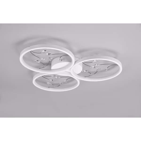 HLW LED LED Ceiling Light - Ceiling Lighting - Trion Moovy - 30W - Natural White 4000K - Dimmable - Round - Matte White - Aluminum HLW LED LED Ceiling Light - Ceiling Lighting - Trion Moovy - 30W - Natural White 4000K - Dimmable - Round - Matte White - Aluminum