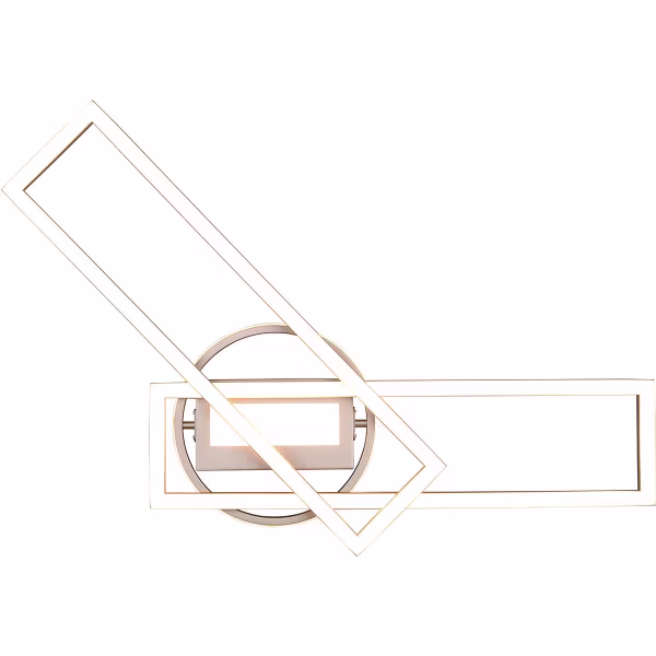 HLW LED LED Plafondlamp - Plafondverlichting - Trion Tiger - 30W - Aanpasbare Kleur - Afstandsbediening - Dimbaar - Rechthoek - Mat Nikkel - Aluminium HLW LED LED Plafondlamp - Plafondverlichting - Trion Tiger - 30W - Aanpasbare Kleur - Afstandsbediening - Dimbaar - Rechthoek - Mat Nikkel - Aluminium