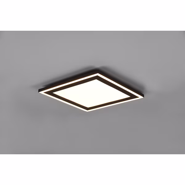 HLW LED LED Ceiling Lamp - Ceiling Lighting - Trion Coman - 24.5W - Warm White 3000K - Square - Matte Black - Plastic HLW LED LED Ceiling Lamp - Ceiling Lighting - Trion Coman - 24.5W - Warm White 3000K - Square - Matte Black - Plastic