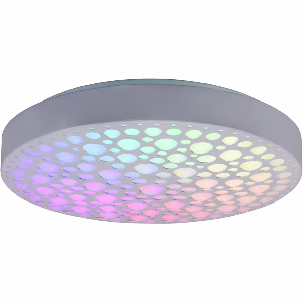 HLW LED LED Ceiling Light - Ceiling Lighting - Trion Carol - 22W - Adjustable Color - RGB - Remote Control - Dimmable - Round - Matte White - Plastic HLW LED LED Ceiling Light - Ceiling Lighting - Trion Carol - 22W - Adjustable Color - RGB - Remote Control - Dimmable - Round - Matte White - Plastic