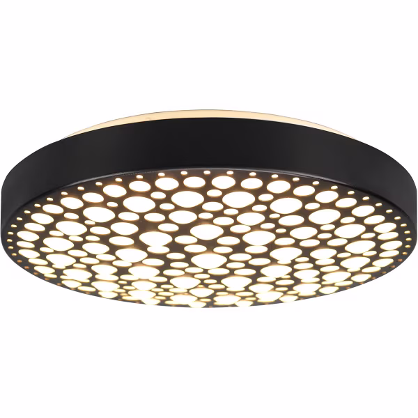 HLW LED LED Ceiling Lamp - Ceiling Lighting - Trion Carol - 22W - Adjustable Color - RGB - Remote Control - Dimmable - Round - Matte Black - Plastic HLW LED LED Ceiling Lamp - Ceiling Lighting - Trion Carol - 22W - Adjustable Color - RGB - Remote Control - Dimmable - Round - Matte Black - Plastic