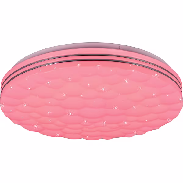 HLW LED LED Ceiling Light - Ceiling Lighting - Trion Taco - 22W - Adjustable Color - RGB - Remote Control - Dimmable - Star Light - Round - Matte White - Plastic HLW LED LED Ceiling Light - Ceiling Lighting - Trion Taco - 22W - Adjustable Color - RGB - Remote Control - Dimmable - Star Light - Round - Matte White - Plastic