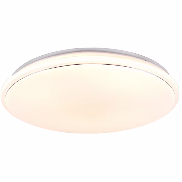 HLW LED LED Ceiling Light - Ceiling Lighting - Trion Turbo - 21W - Warm White 3000K - RGB - Dimmable - Remote Control - Round - Matte White - Plastic HLW LED LED Ceiling Light - Ceiling Lighting - Trion Turbo - 21W - Warm White 3000K - RGB - Dimmable - Remote Control - Round - Matte White - Plastic