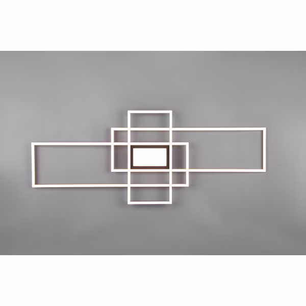 HLW LED LED Ceiling Lamp - Ceiling Lighting - Trion Urano - 60W - Adjustable Color - Remote Control - Dimmable - Rectangular - Matte Gold - Aluminum HLW LED LED Ceiling Lamp - Ceiling Lighting - Trion Urano - 60W - Adjustable Color - Remote Control - Dimmable - Rectangular - Matte Gold - Aluminum