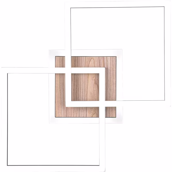 HLW LED LED Plafondlamp - Plafondverlichting - Trion Goron - 25W - Aanpasbare Kleur - Afstandsbediening - Dimbaar - Vierkant - Mat Zwart - Hout HLW LED LED Plafondlamp - Plafondverlichting - Trion Goron - 25W - Aanpasbare Kleur - Afstandsbediening - Dimbaar - Vierkant - Mat Zwart - Hout