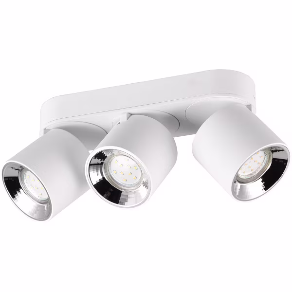 HLW LED LED Ceiling Lamp - Ceiling Lighting - Trion Pinati - GU10 Fitting - 3-light - Round - Matte White - Metal HLW LED LED Ceiling Lamp - Ceiling Lighting - Trion Pinati - GU10 Fitting - 3-light - Round - Matte White - Metal