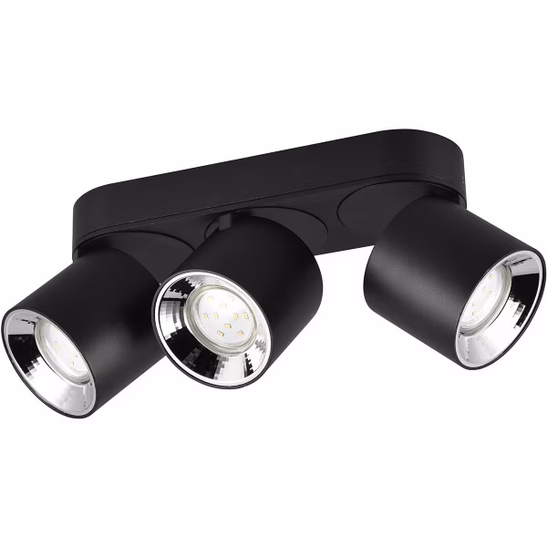 HLW LED LED Plafondlamp - Plafondverlichting - Trion Pinati - GU10 Fitting - 3-lichts - Rond - Mat Zwart - Metaal HLW LED LED Plafondlamp - Plafondverlichting - Trion Pinati - GU10 Fitting - 3-lichts - Rond - Mat Zwart - Metaal