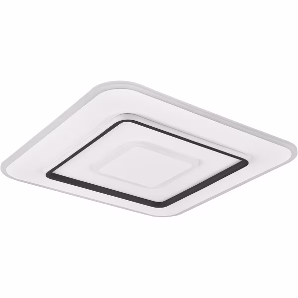 HLW LED LED Plafondlamp - Trion Gora - 55W - Aanpasbaar kleur -  Dimbaar - Vierkant - Mat Wit - Metaal