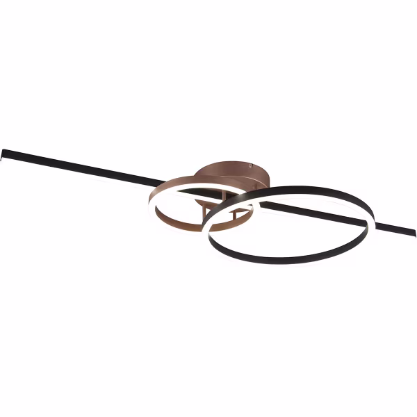 HLW LED LED Ceiling Light - Trion Atilla - 54W - Adjustable color - Dimmable - Black - Metal HLW LED LED Ceiling Light - Trion Atilla - 54W - Adjustable color - Dimmable - Black - Metal