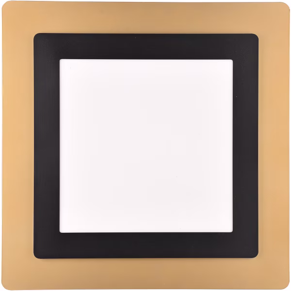 HLW LED LED Ceiling Light - Trion Groan - 46W - Adjustable color - Dimmable - Square - Black Gold - Metal HLW LED LED Ceiling Light - Trion Groan - 46W - Adjustable color - Dimmable - Square - Black Gold - Metal