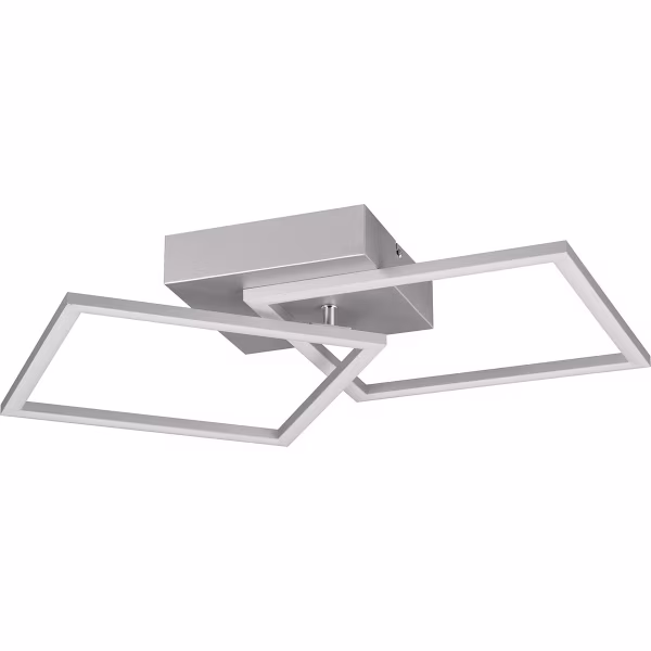 HLW LED LED Ceiling Lamp - Ceiling Lighting - Trion Square - 20W - Warm White 3000K - Square - Titanium - Metal HLW LED LED Ceiling Lamp - Ceiling Lighting - Trion Square - 20W - Warm White 3000K - Square - Titanium - Metal