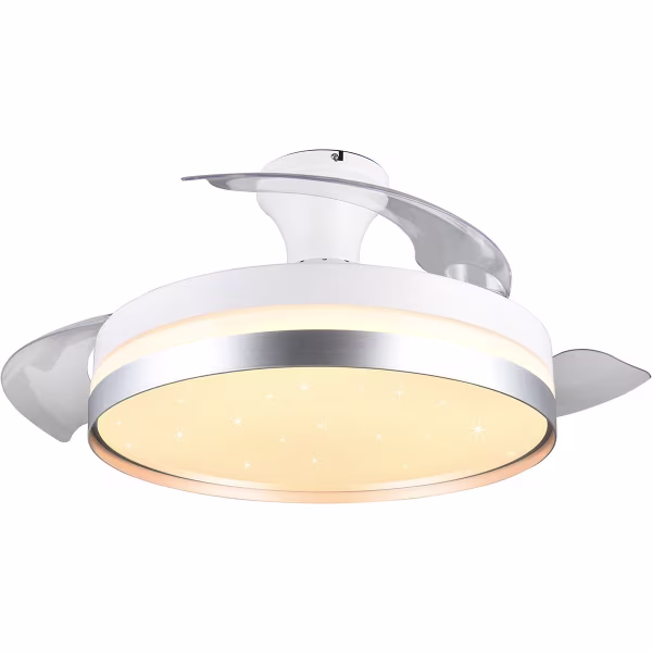 HLW LED LED Plafondlamp met Ventilator - Plafondventilator - Trion Berga - 35W - Aanpasbare Kleur - Afstandsbediening - Dimbaar - Rond - Titaan - Kunststof HLW LED LED Plafondlamp met Ventilator - Plafondventilator - Trion Berga - 35W - Aanpasbare Kleur - Afstandsbediening - Dimbaar - Rond - Titaan - Kunststof