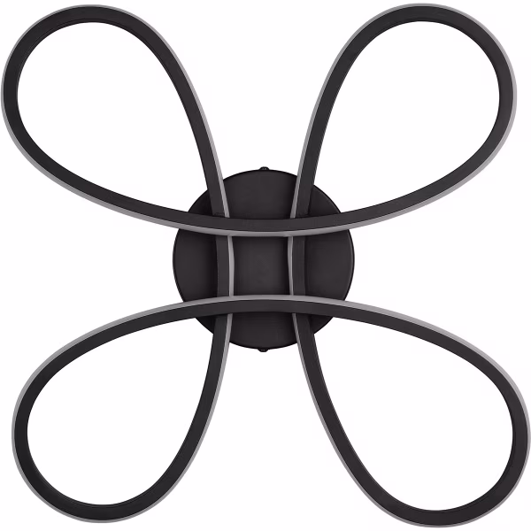 HLW LED LED Ceiling Lamp - Ceiling Lighting - Trion Crowl - 22W - Natural White 4000K - Dimmable - Matte Black - Metal HLW LED LED Ceiling Lamp - Ceiling Lighting - Trion Crowl - 22W - Natural White 4000K - Dimmable - Matte Black - Metal